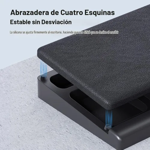 Vista 4 de Hagibis Soporte para reposamuñecas para teclado con funda de almacenamiento de partición de escritorio, espuma viscoelástica suave ergonómica, base