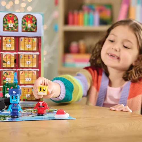 Vista 6 de MAGNA-TILES microMAGS Advent Calendar 34-Piece Magnetic Construction Set, The Original Magnetic Building