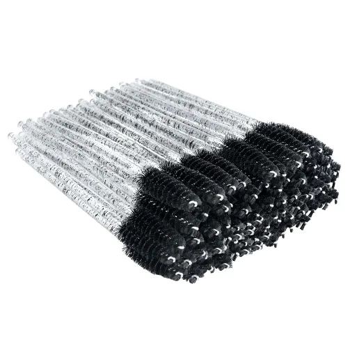 Vista 17 de G2PLUS 50 cepillos de rímel de pestañas, carretes de pestañas desechables, varitas de rímel de cristal flexibles para extensiones de pestañas, aseo