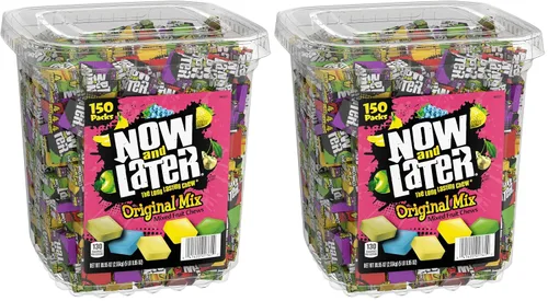 Vista 7 de Now & Later Original Mix, caramelos masticables de frutas mezclados envueltos individualmente (150 piezas)