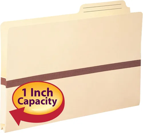 Vista 2 de Smead Bolsillo archivador, pestaña impresa de 2/5 cortes, Tyvek® reforzado, tamaño legal, Manila, 50 por caja (76487)