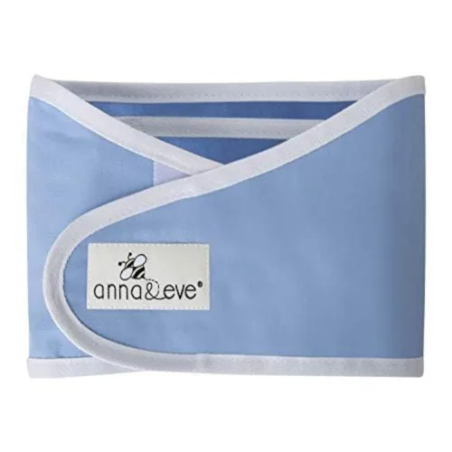 Vista 10 de Banda Anna & Eve para envolver brazos de bebé, S, Agua (Aqua) 100% Cotton, Comfortable and Secure, No Overheating, Original Arms Only, Adjustable