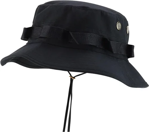 Vista 5 de Armycrew Gorra Jungle Boonie de algodón resistente al desgarro con correa para la barbilla ACU