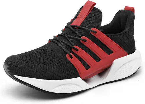 Vista 3 de Wedowu Zapatos deportivos cómodos para hombre que absorben los golpes, ligeros, antideslizantes, para correr, caminar, deportes, moda, casual