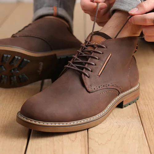 Vista 6 de Chukka - Botas a la moda, cómodas y de estilo oxford casual, al tobillo, botas con cordones