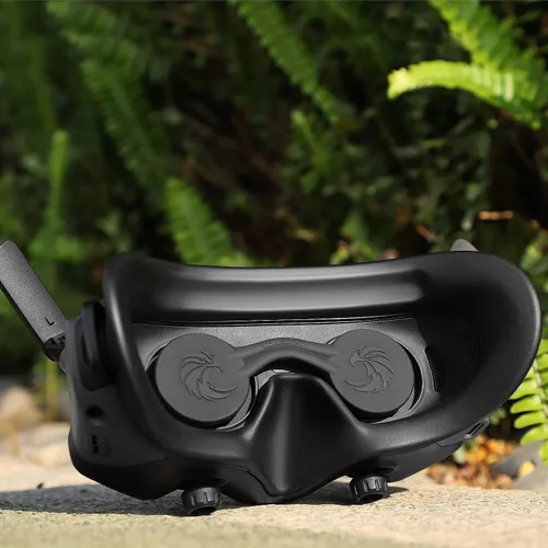 Vista 5 de Cubierta acolchada para lentes DJI 3 y gafas 2, funda protectora de silicona a prueba de polvo compatible con G2 Avata2 / Flip G3 VR accesorios