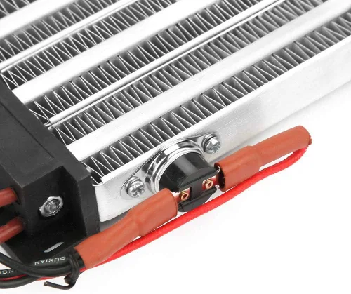 Vista 7 de Calentador de aire de cerámica Temperatura constante Compacto Calefacción eficiente para Dormitorios Coches Pequeños Espacios 110V 750W