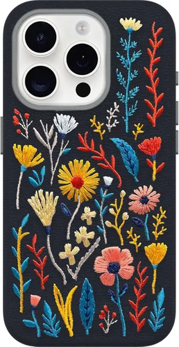 Vista 28 de OtterBox Funda protectora de piel para iPhone 15 Symmetry Series Cactus para MagSafe, color negro ASH (negro), delgada, premium, funda protectora