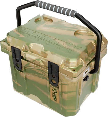 Vista 14 de Cubix Outdoors, Enfriador personal rotomoldeado QuadraX 10QT, hielera dura aislante portátil, retención de frío de 3 días, portaviandas Gris granito