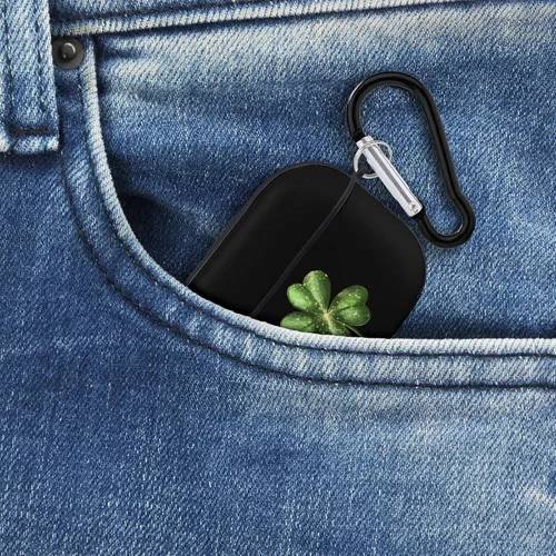 Vista 8 de Leaf Clover St-Patrick's-Days Shamrock Case Cover Compatible with Airpods Pro PC Protective Case with Keychain