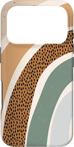 Vista 30 de Boho Burnt Orange Half Rainbow with Dotted Pattern Arches Case for iPhone 17