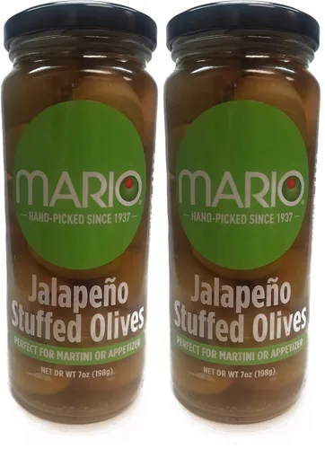 Vista 3 de Mario Camacho Foods Aceitunas rellenas, queso azul, 7 onzas
