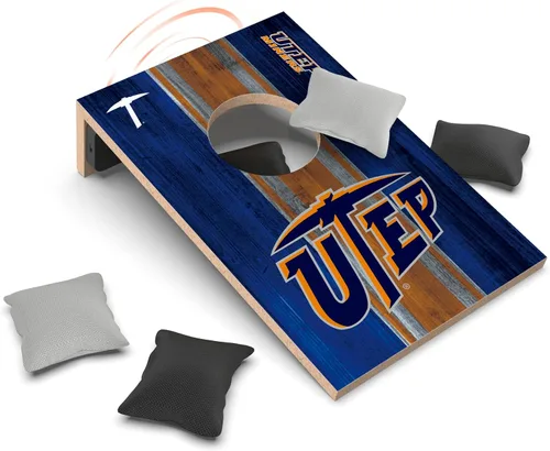 Vista 10 de SOAR Juego de Cornhole de mesa NCAA y altavoz Bluetooth