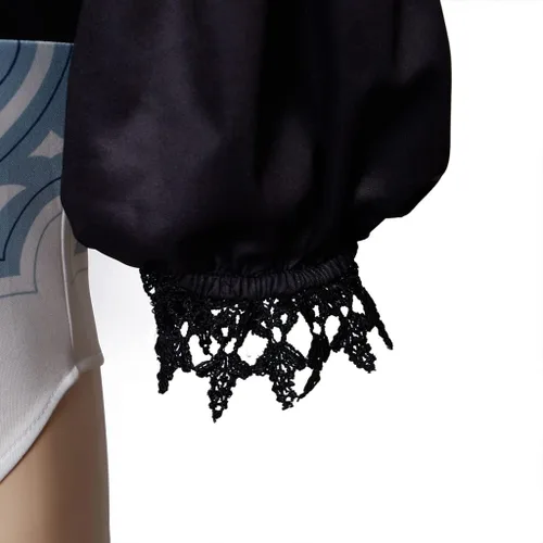 Vista 8 de NieR - Disfraz de autómata No2 tipo B 2B, sexy, con guantes para mujer