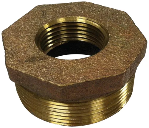 Vista 3 de Anderson Metals accesorios de tubería de latón, buje hexagonal, NPT macho x NPT hembra, 1