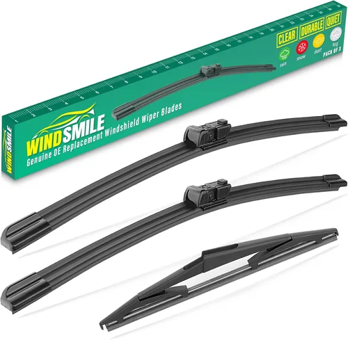 Vista 49 de 15" 15" 13" Juego de 3 limpiaparabrisas de repuesto para parabrisas para Jeep Wrangler 2007-2017 / Jeep Wrangler JK 2008-2018 limpiaparabrisas