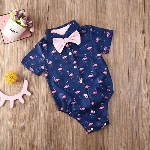 Vista 4 de Bagilaanoe Mameluco formal de manga corta para bebés y niños, ropa de caballero de una pieza, 3-24 meses