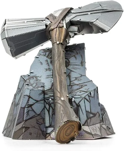 Vista 5 de Metal Earth Fascinations - Juego de 4 modelos de metal 3D Marvel Avengers - Guantelete infinito - Stormbreaker - Thor Hammer - Escudo de América