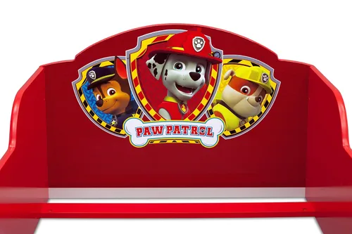 Vista 6 de Delta Children - Cama de madera para niños pequeños, modelo PAW Patrol de Nick Jr. + colchón Serta Perfect Slumber de doble cara con núcleo de fibra