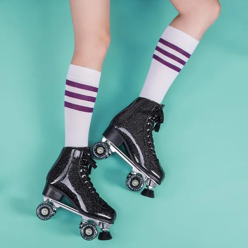 Vista 5 de Skate Gear Sparkly Patines retro de cuatro ruedas