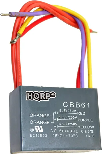 Vista 19 de HQRP Condensador de ventilador de techo CBB61 1uf+2uf de 3 cables listado UL