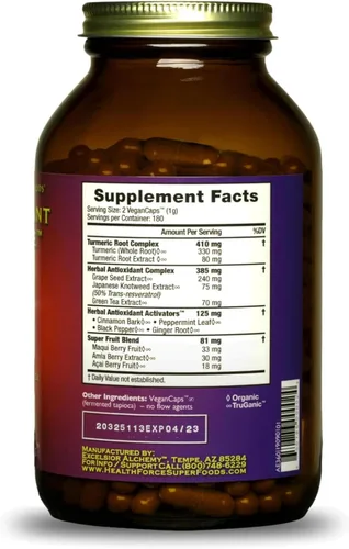 Vista 3 de HEALTHFORCE SUPERFOODS Antioxidante Extreme - 360 VeganCaps