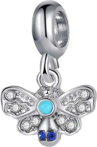 Vista 6 de Abalorio europeo plateado cuentas de plata para pulseras de circonita cúbica, collar de cadenas de serpiente