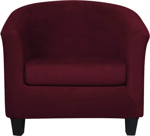 Vista 14 de ele ELEOPTION Funda de terciopelo para silla de club, 2 piezas, funda protectora de muebles con parte inferior elástica, funda de sofá súper suave 01