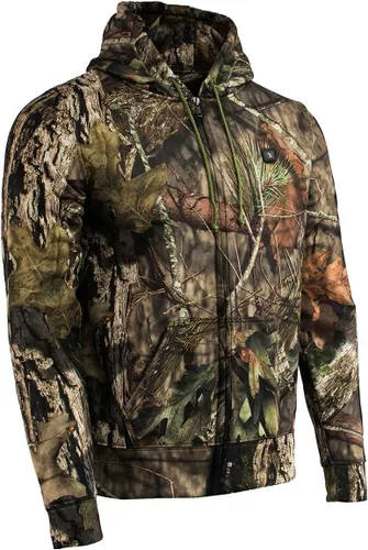 Vista 9 de Milwaukee Performance Sudadera con capucha con cremallera frontal de Mossy Oak 12 V con calefacción frontal y trasera Batería incluida