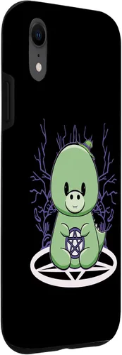 Vista 16 de iPhone 15 Dinosaur Tyrannosaurus With Pentagram Halloween Case