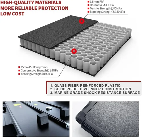 Vista 5 de Reemplazo de cubierta rígida de tres pliegues para Ford Ranger 5FT 2019-2024