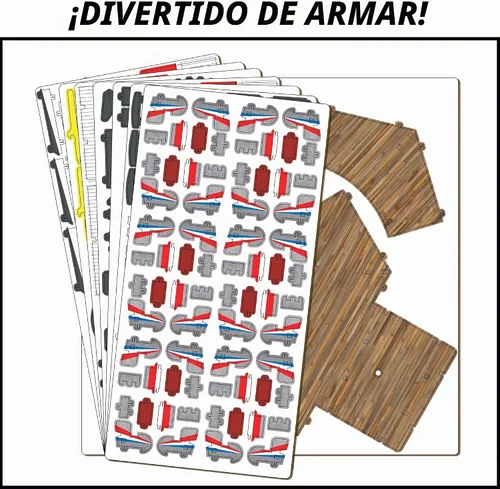 Vista 4 de Coasterdynamix 3-D Scrambler Carnival Ride - Kit de rompecabezas de construcción motorizado eléctrico, rompecabezas y mini modelos de decoración