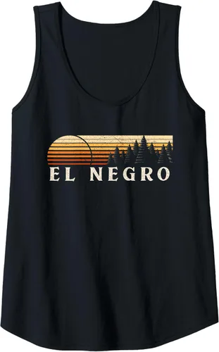 Vista 14 de El Negro, PR Vintage Evergreen Sunset Eighties Retro Tank Top