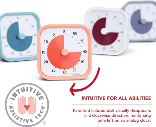 Vista 4 de TIME TIMER Home MOD - Temporizador visual de 60 minutos para niños Edición Hogar - Para suministros de educación en casa Herramienta de estudio