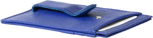 Vista 3 de Alpine Swiss Billetera minimalista de cuero de grano superior para hombre con bolsillo frontal