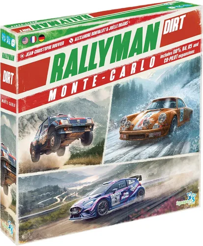 Vista 9 de Synapses Games Rallyman: DIRT Juego de mesa de estrategia Coches de carreras con dados 1 a 6 jugadores 60 minutos A partir de 10 años