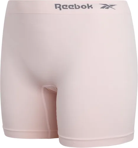 Vista 5 de Reebok Ropa interior para mujer y niño, paquete de 4 pantalones cortos sin costuras de pierna larga para mujer