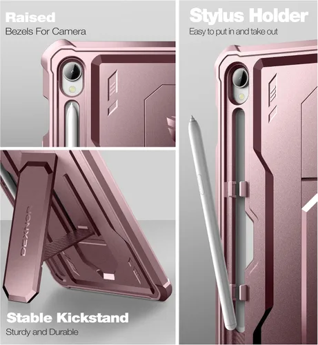 Vista 7 de Dexnor Funda para Samsung Galaxy Tab S9 de 11 pulgadas 2023, [Protector de pantalla y soporte integrados] con soporte para bolígrafo, resistente a