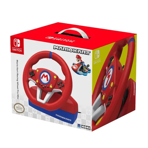 Vista 2 de Hori Nintendo Switch Mario Kart Racing Wheel Pro Mini By - Officially Licensed By Nintendo - Nintendo Switch