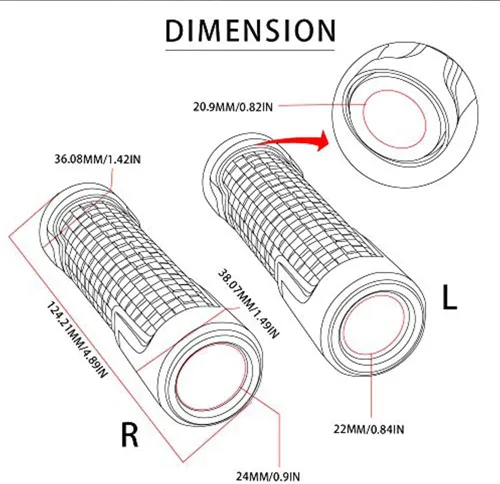 Vista 6 de 2 piezas de empuñaduras de manillar para motocicleta 7/8" 22mm para Honda CBR600F CBR125R CBR150R CBR250R CBR400 NC23 NC29 CBR600 F2 F3 F4 F4i