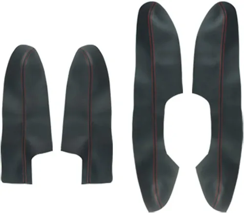 Vista 8 de 4 piezas de cuero de microfibra para el interior del panel de la puerta del automóvil, para Nissan X-Trail Rogue 2014 2015 2016 2017 2018
