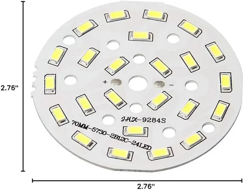Vista 8 de Othmro Bombilla LED con chip de 2.75 pulgadas de diámetro, luz súper brillante de alta potencia, lámpara de aluminio de 36-42 V 6500 K