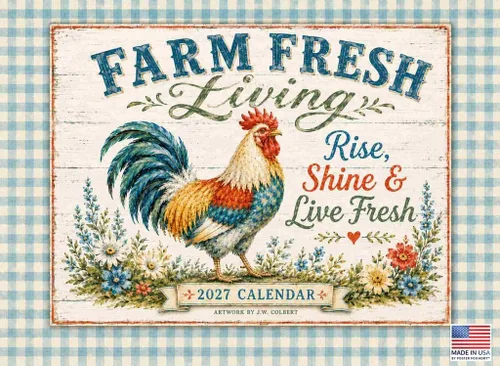 Vista 8 de Country Charm 2025 Calendario de cocina estilo hogar mensual pared 12 meses
