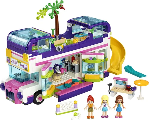 Vista 2 de LEGO Friends Autobús de la Amistad 41395 Heartlake City Juguete Playset Kit de Construcción Promueve Horas de Juego Creativo, Nuevo 2020 (778 Piezas)