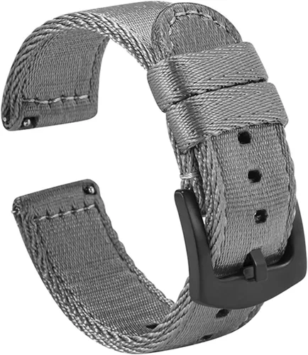 Vista 15 de WOUKUP - Correa de reloj de liberación rápida de nailon Military Style, material de cinturón de seguridad premium, correa de reloj de 0.709 Hebilla