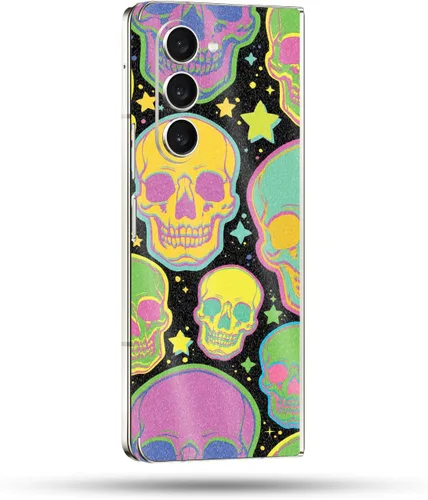 Vista 53 de MightySkins Skin compatible con Samsung Galaxy Z Fold 5 - Puppy Fall Funda protectora de vinilo duradera y única Fácil de aplicar, quitar