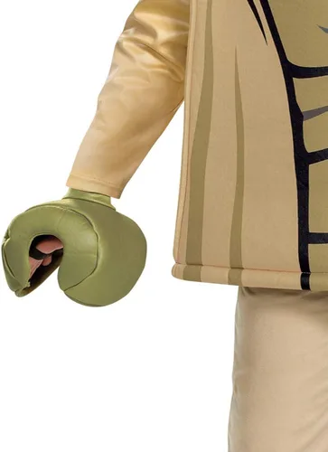 Vista 4 de Disfraz de Yoda para niños, disfraz oficial de LEGO Star Wars con máscara y bata