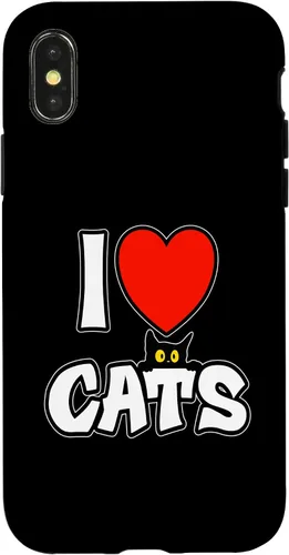 Vista 5 de I Love Cats cat Lover Kitten Parents Feline Fans only Owners Case for iPhone 16