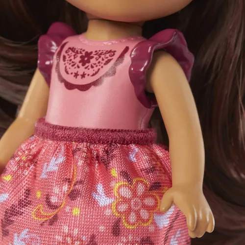 Vista 3 de Mattel Spirit Untamed Young Lucky Doll (aprox. 4 pulgadas) con 5 articulaciones móviles y accesorios de historia, incluye caballo mecedora y caballo