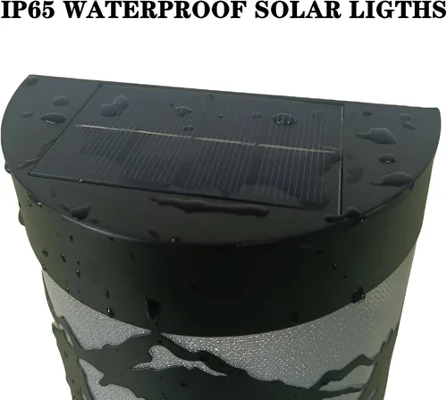 Vista 5 de Luces Solares de Pared con Forma de Caballo, Juego de 2 Luces Solares para Valla Exteriores Impermeables para Escalones de Terraza Valla Garaje